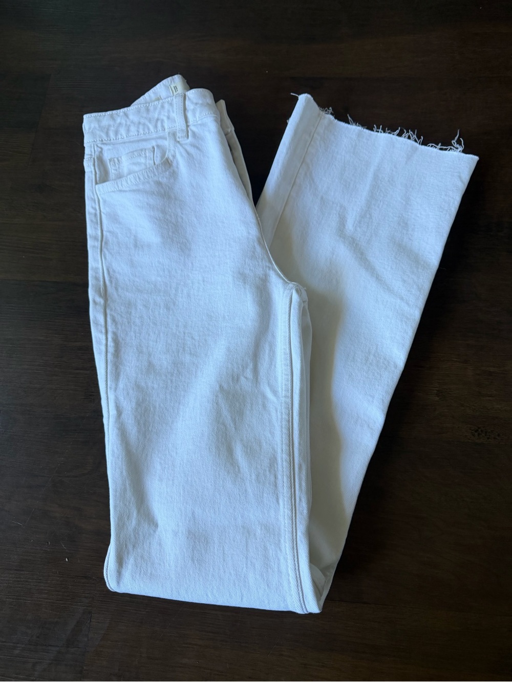 Mango White Mid-Rise Jeans with Tag Flared Sizes 2
